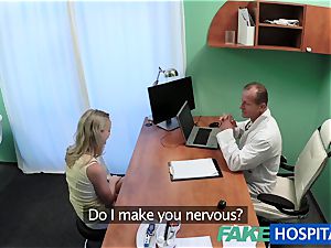 FakeHospital adorable blondie patient gets twat exam